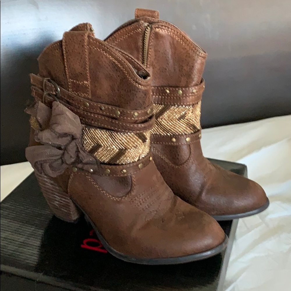 Not Rated Fancy Cowboy Booties